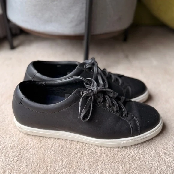 Portland Leather - Patina Black Leather Men’s Low Top Sneaker 9.5 - Picture 2 of 6